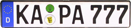 1 KFZ-Nummernschild, Paket2